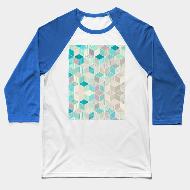 Vacation Patchwork Baseball T-Shirt by micklyn